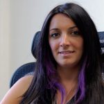 brandee alessandra during a when interview with david roy in beverly hills ca