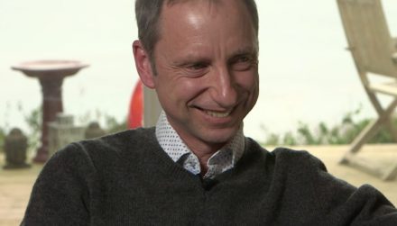 eric huyton during a when interview with david roy in cornwall uk