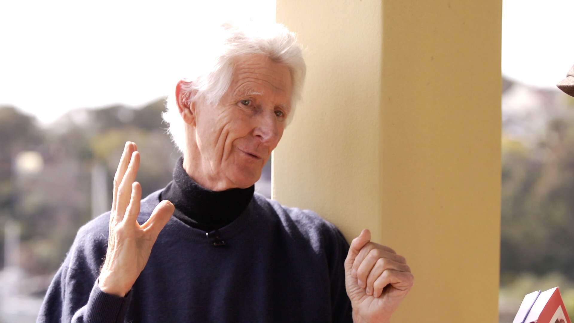 professor dr russell meares during a when interview with david roy in sydney australia